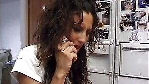 Old Man next door eats teen blonde's cunt