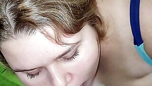 Fuck slut in a swimsuit in all position