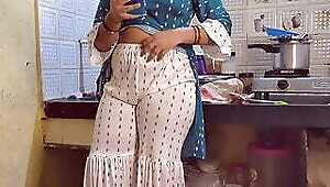 Indian stepsister got caught while video call with her bf