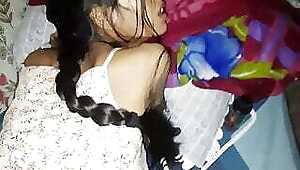 Night ride with  skinny girlfriend making her pussy creampie