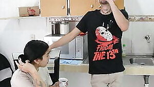 Fucking my neighbor's bitch because her husband is away - Porn in Spanish