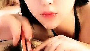 Great close up in japanese teen blowjob pov