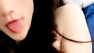 Big boob brunette masturbates on webcam