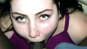 ShesNew Latina teen Leah Cortez POV blowjobs fucks big cock