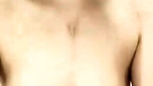 Small titted asian beauty giving blowjob