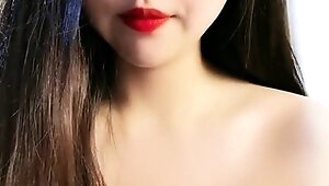 Close up POV of teen sucking cock