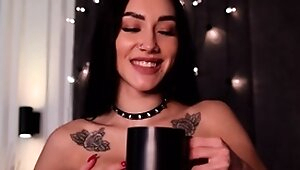 Sexy teen ebony solo toy masturbation