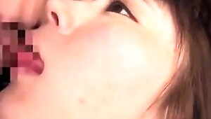 Great close up in japanese teen oral sex pov