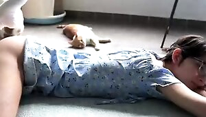 Pussy close up by slutty teen on cam