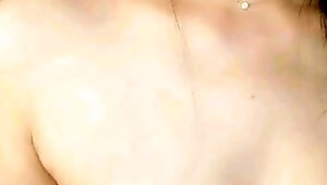 Ebony busty teen Taren Hayes shows her big boobs